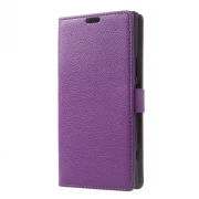 Sony Xperia XZ premium klassisk flip cover lilla Mobilcover
