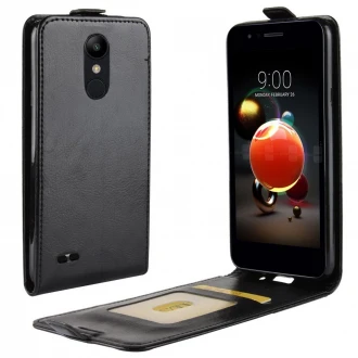 Vertikal flip cover til LG K8 / K9 (2018) sort