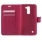 LG K10 cover m kort lommer rosa Mobiltelefon tilbehør
