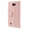 LG K4 læder cover med kort lommer pink, Mobiltelefon tilbehør