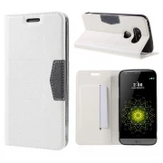 LG G5 line læder cover hvid, Mobiltelefon tilbehør