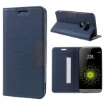 LG G5 line læder cover, blå