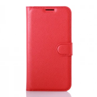 LG K4 cover - etui med lommer w-line rød