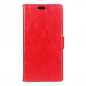 LG K8 læder cover med kort lommer, rød
