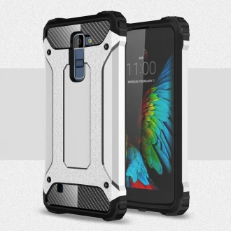 Til LG K10 cover Armor Guard sølv Mobiltelefon tilbehør