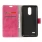 LG K8 2017 cover i retro design rosa Mobilcovers