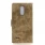 LG K8 2017 cover i retro design khaki Mobilcovers