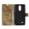 LG K8 2017 cover i retro design khaki Mobilcovers