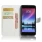 LG K10 2017 klassisk flip cover hvid Mobilcovers