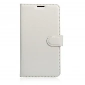 LG K10 2017 klassisk flip cover hvid