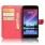 LG K10 2017 klassisk flip cover rød Mobilcovers