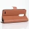 LG K10 2017 brun klassisk flip cover Mobilcovers