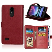 LG K4 2017 cover med multi lommer brun