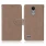 Vintage læder flip cover khaki til LG K10 2017 Mobilcovers