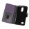 Vintage læder flip cover lilla til LG K10 2017 Mobilcovers