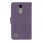 Vintage læder flip cover lilla til LG K10 2017 Mobilcovers