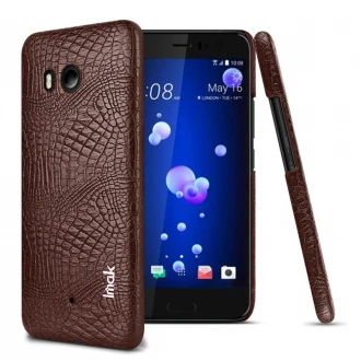 Cover case croco til Htc U11 brun