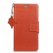 Flip cover ægte læder Htc U11 life orange