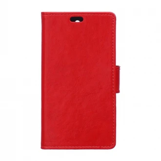 HTC DESIRE 530 læder cover med lommer rød
