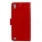 HTC DESIRE 530 læder cover med lommer rød, Mobiltelefon tilbehør