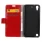 HTC DESIRE 530 læder cover med lommer rød, Mobiltelefon tilbehør