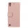HTC DESIRE 530 læder cover med lommer pink, Mobiltelefon tilbehør