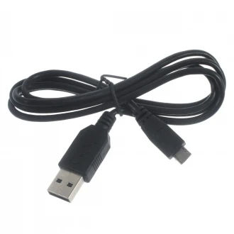 Micro usb data oplade kabel sort