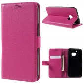 HTC 10 læder pung cover, rosa