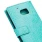 HTC 10 alligator læder cover cyan, Mobiltelefon tilbehør