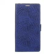 Htc 10 evo cover blå kroko mønstret, Find Htc cover og Mobil tilbehør hos Leveso.dk