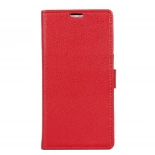 Htc U play Klassisk flip cover rød