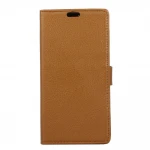 Htc U play Klassisk flip cover brun