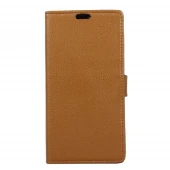 Htc U play Klassisk flip cover brun