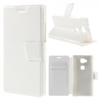 Til HUAWEI HONOR 5X læder cover med kort lommer, hvid