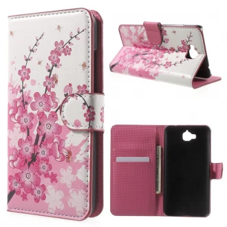 Huawei Y6 pro - Enjoy 5 cover - etui m mønster Plum Blossom