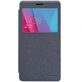 HUAWEI HONOR 5X læder cover med vindue, sort