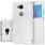 HUAWEI HONOR 5X læder cover med vindue, hvid Mobiltelefon tilbehør