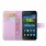 til Huawei Y5 - Y560 etui pink med kort lommer Mobiltelefon tilbehør