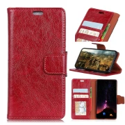 Huawei Mate 10 klassisk læder cover rød Mobilcovers