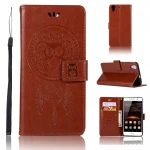 Flip cover med lommer Huawei Y6 2 brun