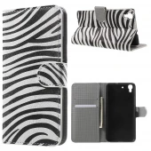 HUAWEI Y6 mønstret læder pung cover, zebra
