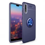 Huawei P20 pro cover med ring holder blå