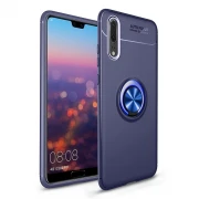 Huawei P20 pro blå cover med ring holder Mobil tilbehør