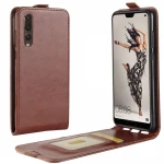 Vertikal flip cover Huawei P20 pro brun