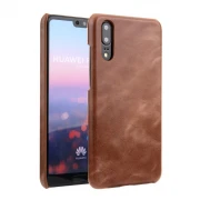 mørkebrun Elegant retro læder case Huawei P20 Pro Mobil tilbehør