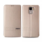 HUAWEI HONOR 7 premium læder cover med kort lommer, guld