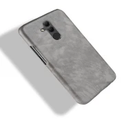 Stilfuld læder case grå Huawei Mate 20 lite Mobil tilbehør