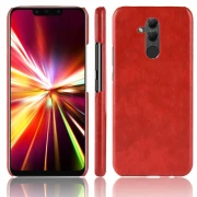 Stilfuld læder case rød Huawei Mate 20 lite Mobil tilbehør