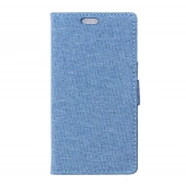 HUAWEI HONOR 5X mønstret læder cover, lyseblå