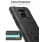 Rugged shield cover Huawei Mate 20 Pro sort Mobil tilbehør